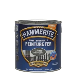 Outlet HAMMERITE Peinture Fer extérieure Martelé Gris Ardoise 2,5 L