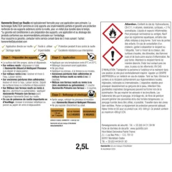 Outlet HAMMERITE Peinture Fer extérieure Martelé Gris Ardoise 2,5 L