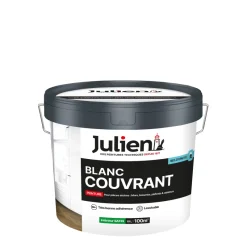 Discount JULIEN Peinture intérieure Blanc Couvrant satin base white 10L