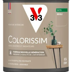 Sale V33 Peinture intérieure Colorissim satin seigle satin 0,5L