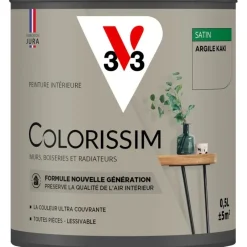 Best V33 Peinture intérieure Colorissim satin argile kaki satin 0,5L