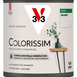 Online V33 Peinture intérieure Colorissim satin dragée satin 0,5L