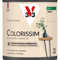 Hot V33 Peinture intérieure Colorissim satin grège satin 0,5L