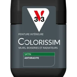 Outlet V33 Peinture intérieure Colorissim satin anthracite satin 75 ml