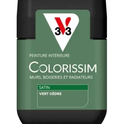 Best V33 Peinture intérieure Colorissim satin vert cèdre satin 75 ml