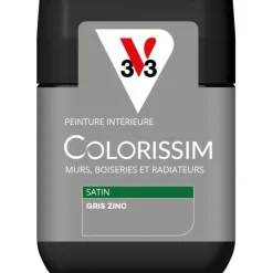 Online V33 Peinture intérieure Colorissim satin gris zinc satin 75 ml
