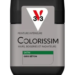 Best V33 Peinture intérieure Colorissim satin gris béton satin 75 ml