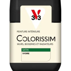 New V33 Peinture intérieure Colorissim satin ivoire satin 75 ml