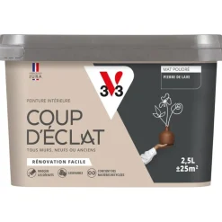 Sale V33 Peinture intérieure Coup d'éclat pierre de lave poudré 2,5L