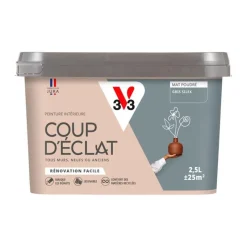Hot V33 Peinture intérieure Coup d'éclat gris silex poudré 2,5L