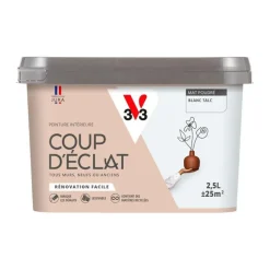 Outlet V33 Peinture intérieure Coup d'éclat blanc talc poudré 2,5L