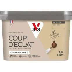 Online V33 Peinture intérieure Coup d'éclat sable chaud poudré 2,5L