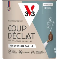 Discount V33 Peinture intérieure Coup d'éclat bleu d'orage poudré 0,5L