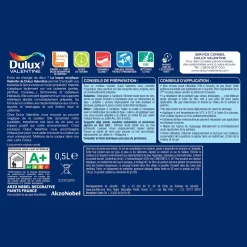 Discount DULUX VALENTINE Peinture laque acrylique Valénite Rouge Basque Brill 0,5L