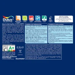 Discount DULUX VALENTINE Peinture laque acrylique Valénite Noir Mat 0,5L