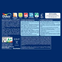 Sale DULUX VALENTINE Peinture laque acrylique Valénite Lin Intense Satin 0,5L