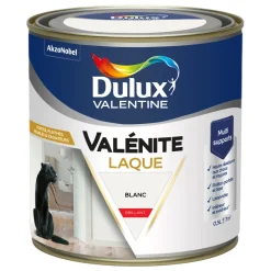 Best DULUX VALENTINE Peinture laque acrylique Valénite Blanc Brill 0,5L