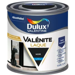New DULUX VALENTINE Peinture laque acrylique Valénite Noir Mat 125ml