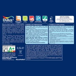 Best DULUX VALENTINE Peinture laque acrylique Valénite Blanc Mat 0,5L