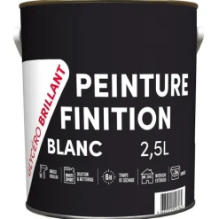 Best Peinture laque glycérophtalique blanc brilant 2,5L