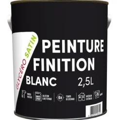 Outlet Peinture laque glycérophtalique blanc satin 2,5L