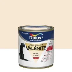 Hot DULUX VALENTINE Peinture laque Valénite brillant blanc cassé 0,5 L