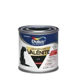 New DULUX VALENTINE Peinture laque Valénite brillant noir 0,125 L