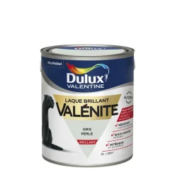 Sale DULUX VALENTINE Peinture laque Valénite brillant gris perle 2 L