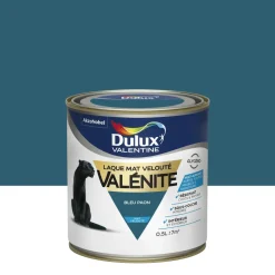 DULUX VALENTINE Peinture laque Valénite mat bleu paon 0,5 L