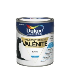 Discount DULUX VALENTINE Peinture laque Valénite mat blanc 2 L