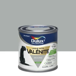 Hot DULUX VALENTINE Peinture laque Valénite satin gris Alpaga 0,125 L