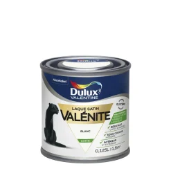 Clearance DULUX VALENTINE Peinture laque Valénite satin blanc 0,125 L