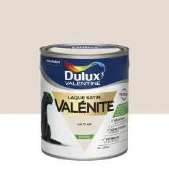 Discount DULUX VALENTINE Peinture laque Valénite satin lin clair 2 L