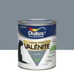 Hot DULUX VALENTINE Peinture laque Valénite satin bleu gris 2 L