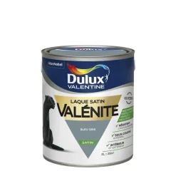 Hot DULUX VALENTINE Peinture laque Valénite satin bleu gris 2 L
