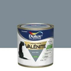 Discount DULUX VALENTINE Peinture laque Valénite satin bleu gris 0,5 L