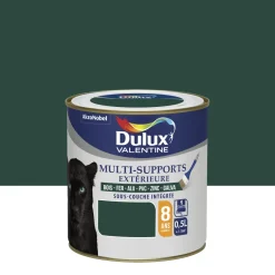Sale DULUX VALENTINE Peinture Multi-Supports Satin Vert Pays Basque 0,5L