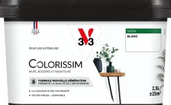 Discount V33 Peinture multisupports Satin Colorissim blanc 2,5L