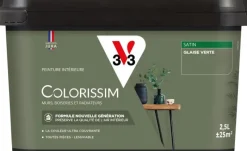 Best V33 Peinture multisupports Satin Colorissim glaise verte 2,5L