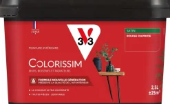 Best V33 Peinture multisupports Satin Colorissim rouge caprice 2,5L