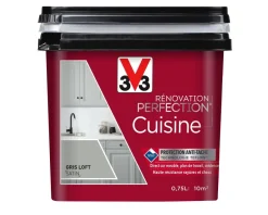 Sale V33 Peinture rénovation cuisine Perfection gris satin 0.75L