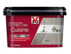Outlet V33 Peinture rénovation cuisine taupe satin 2L