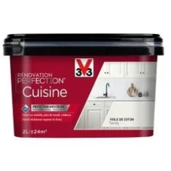 Sale V33 Peinture rénovation cuisine voile de coton satin 2L
