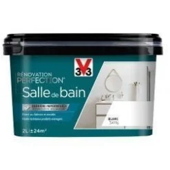 Best V33 Peinture Rénovation Salle de bain blanc satin 2 L