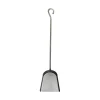 Clearance Pelle carré Tribu 50 cm en acier noir verni