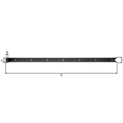 Discount GAH ALBERTS Penture queue de carpe zinguée noire 1000/5 Ø16 mm