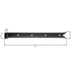 Clearance GAH ALBERTS Penture queue de carpe zinguée noire 400/5 Ø14 mm
