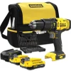 Sale STANLEY Perceuse visseuse à percussion 18V + 2 batteries 2Ah + acces