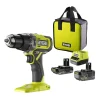 RYOBI Perceuse-visseuse à percussion 18V ONE+ 2 batteries+chargeur
