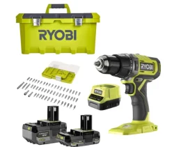 New RYOBI Perceuse-visseuse à percussion 18V + accessoires
